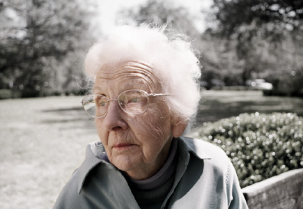 Picture of Grandma at the Tallahassee Museum.  Antiquated style courtesy of me and my good friend, Photoshop.  (2005)