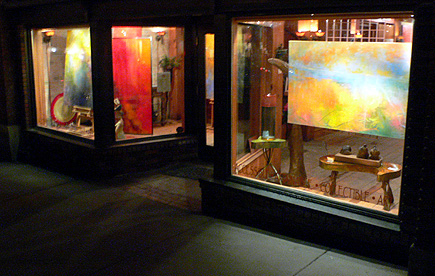 View of the Phoenix Gallery from the sidewalk of Main Street in Park City, UT.  (2006)