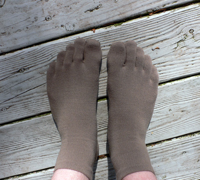 My toey socks.  (2007)