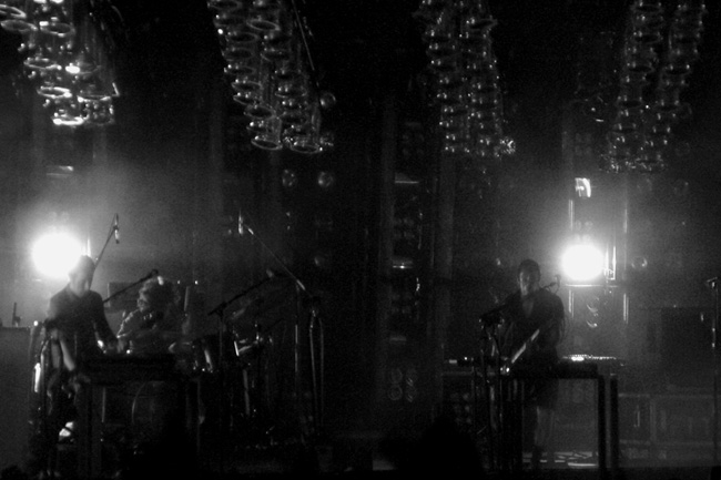 Cropped, desaturated and otherwise re-adjusted for your viewing pleasure.  Nine Inch Nails in Tampa on May 9th, 2009.  (2009)
